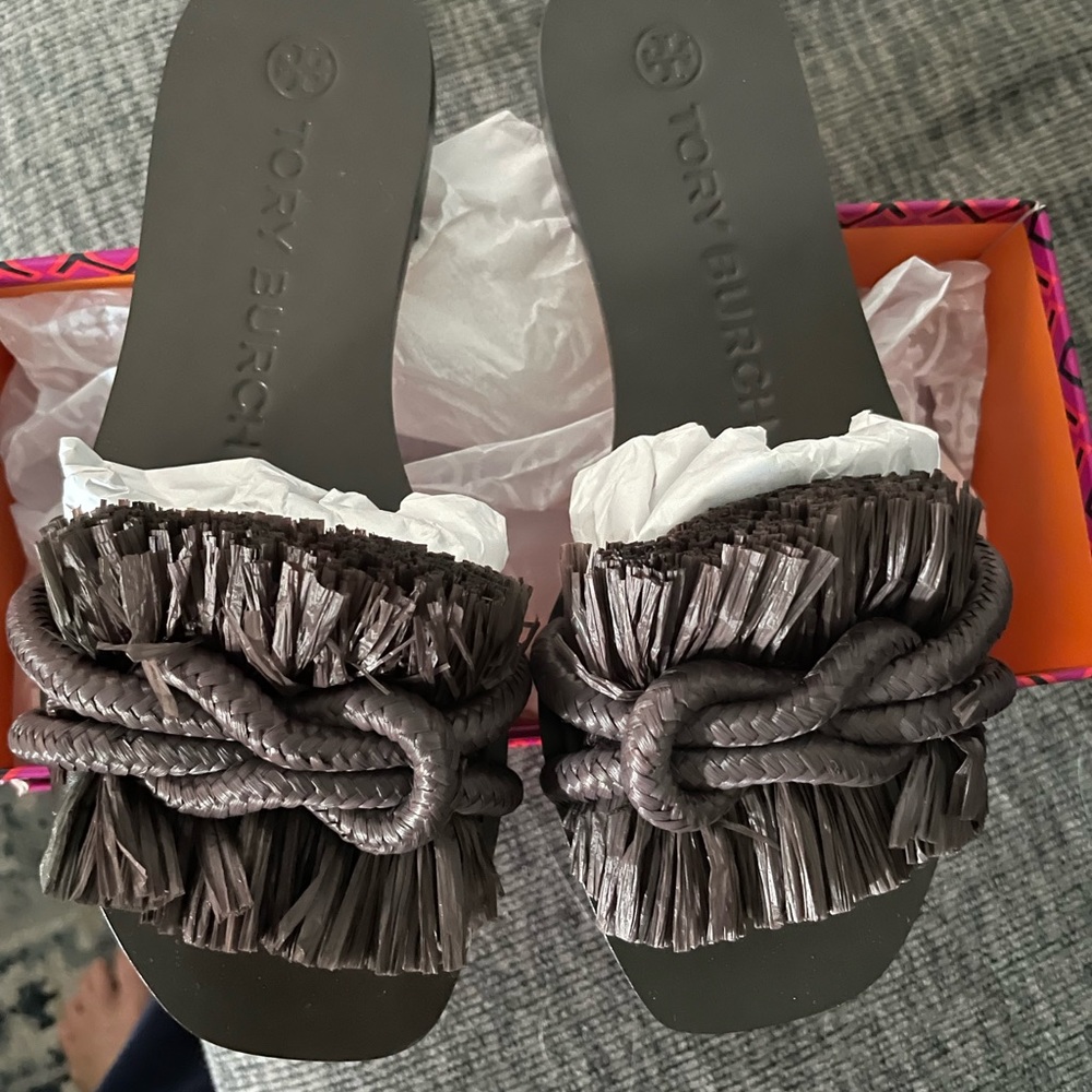 🆕Tory Burch Rope Flat Slide - Picture 4 of 6
